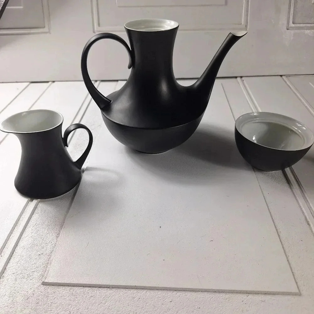 Vintage tea or coffee set Espana Noche collection by Block Bidasoa of Spain